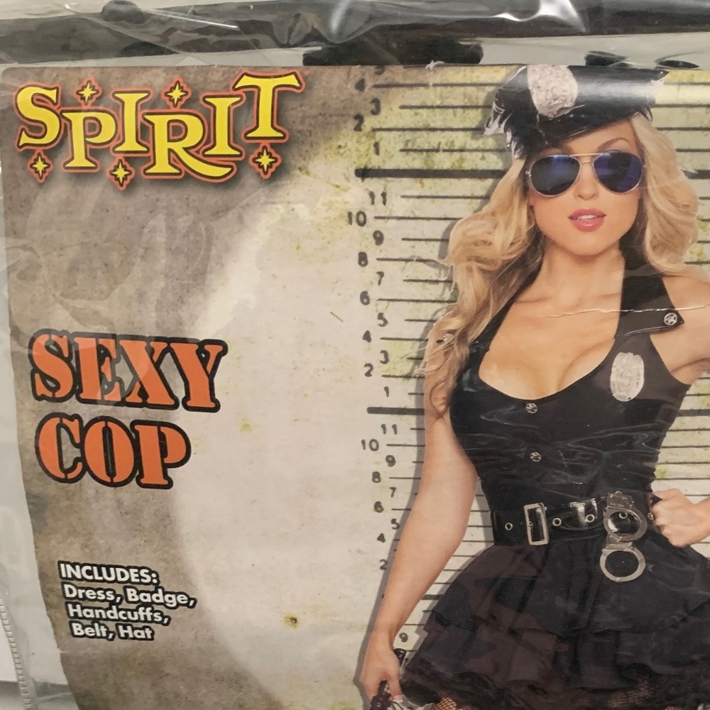 Halloween costume sexy cop brand new size L but can fit all sizes
